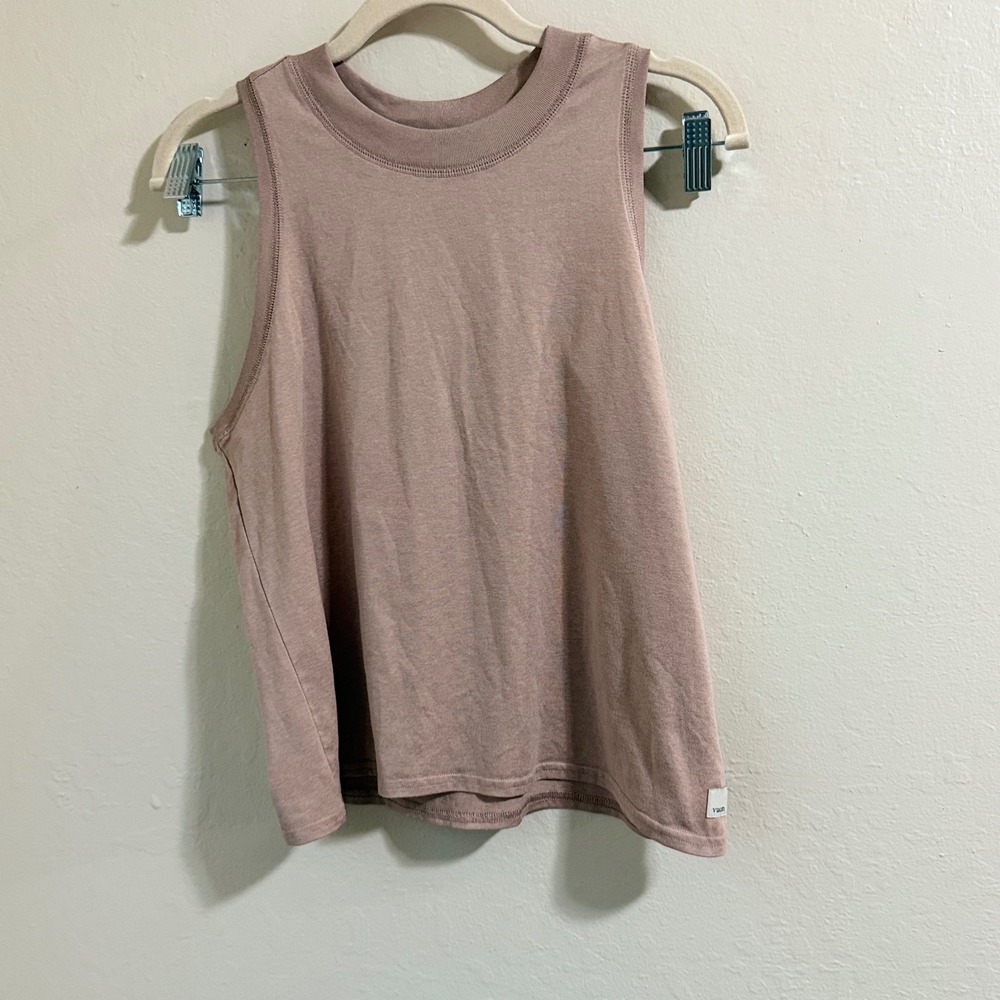 Vuori Energy Top Women Medium Light Brown Good Activewear Yoga Training Tank